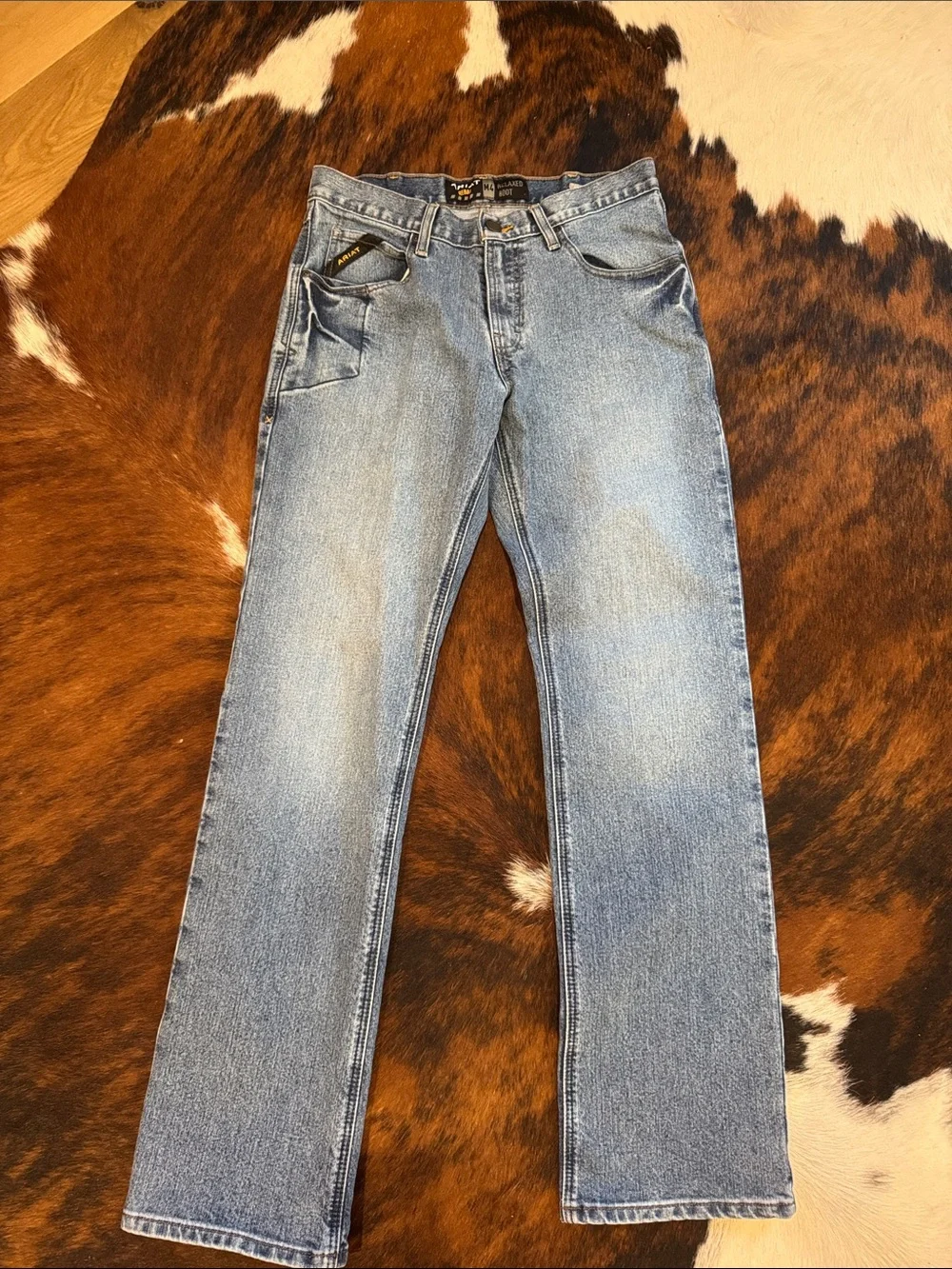 Ariat Men's Light Blue Straight Jeans